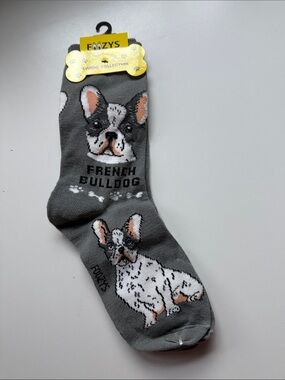 Foozys Gray French Bulldog Dog Socks - Canine Collection